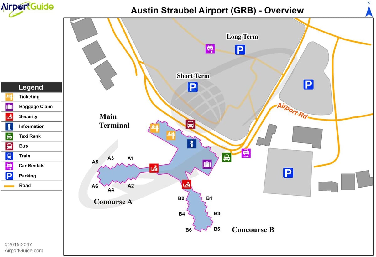 Austin sân bay bản đồ thiết bị đầu cuối