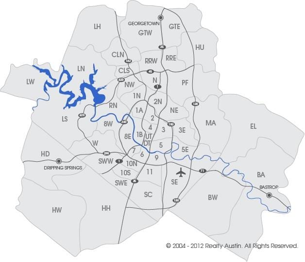 số bản đồ Austin