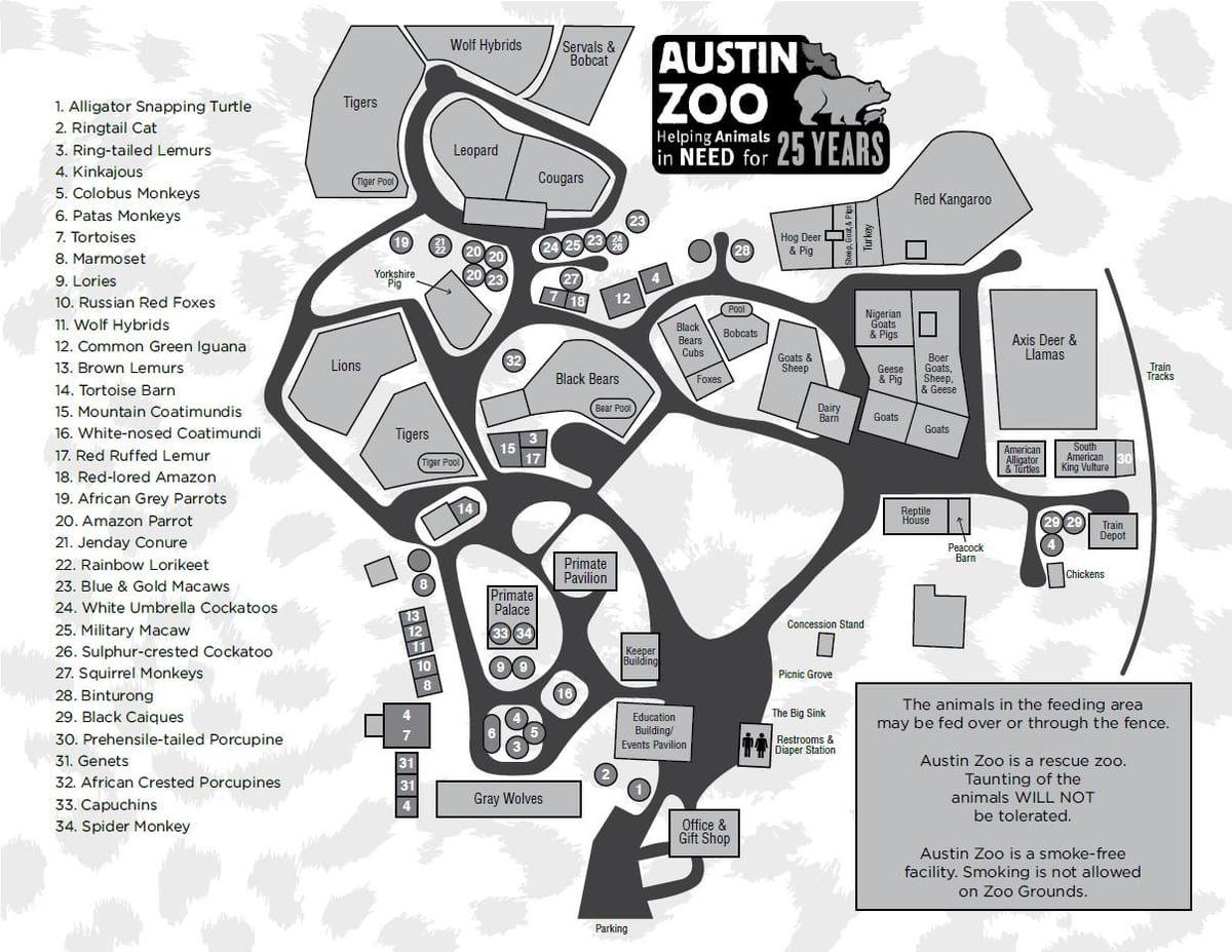 bản đồ của Austin thú