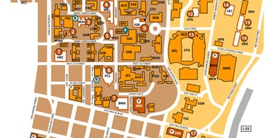 Trường đại học của texas bản đồ