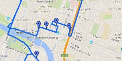 Bản đồ của Austin bức tranh