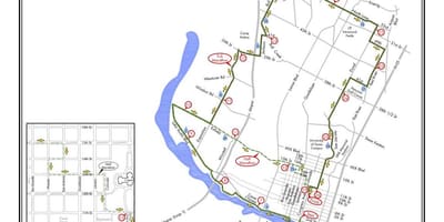 Bản đồ của Austin marathon nhiên