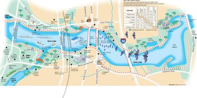 Đi lang thang và đạp Austin bản đồ