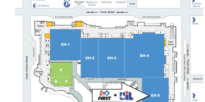Bản đồ trung tâm hội nghị Austin